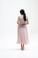 Load image into Gallery viewer, BLUSH LINEN CORSAGE DRESS Bloome