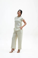 Load image into Gallery viewer, Chloe Linen Applique' Co-ord