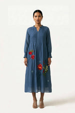 Load image into Gallery viewer, FERN EMBROIDERED DRESS