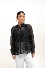 Load image into Gallery viewer, NOIR ORGANZA SHIRT