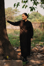 Load image into Gallery viewer, Mocha Hourglass Shirt Dress Bloome
