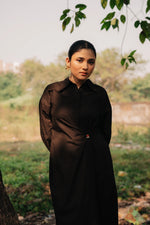 Load image into Gallery viewer, Mocha Hourglass Shirt Dress