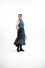 Load image into Gallery viewer, Valerie Denim Applique' Dress Bloome