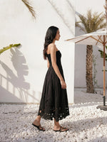 Load image into Gallery viewer, Lina Handcrafted Linen Dress Bloome