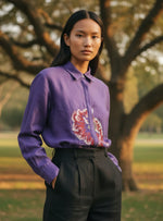 Load image into Gallery viewer, ARIA EMBROIDERED SHIRT