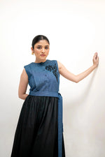 Load image into Gallery viewer, Valerie Denim Applique' Dress Bloome