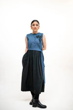 Load image into Gallery viewer, Valerie Denim Applique' Dress