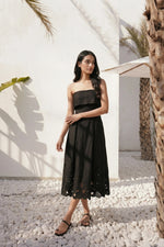 Load image into Gallery viewer, Lina Handcrafted Linen Dress Bloome