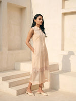 Load image into Gallery viewer, ZEYA SHEER APPLIQUE' DRESS