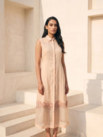 Load image into Gallery viewer, ZEYA SHEER APPLIQUE' DRESS