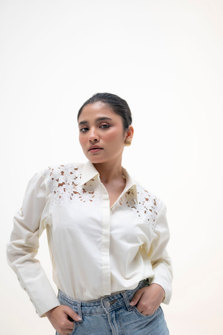 MYRA COTTON POPLIN SHIRT