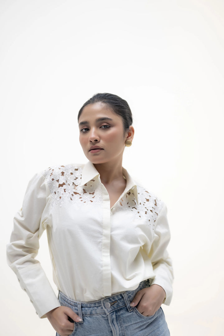 MYRA COTTON POPLIN SHIRT