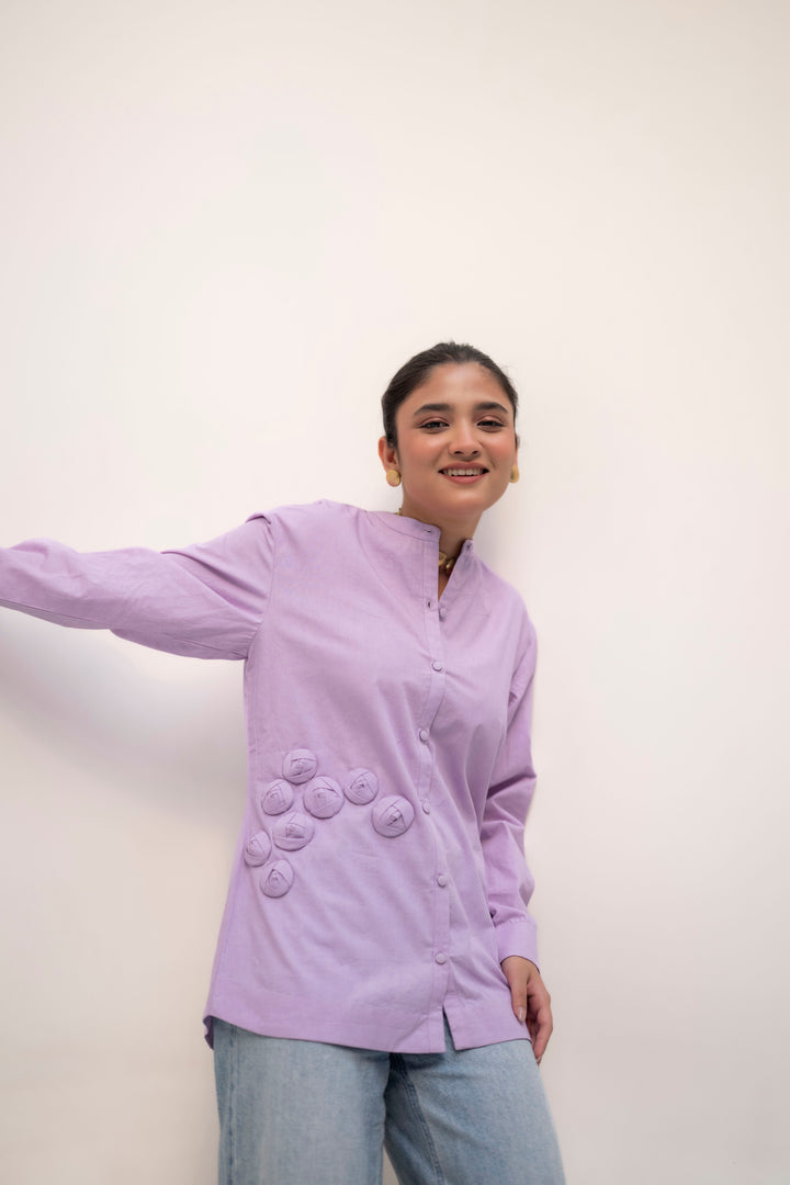 LAVINA CORSAGE SHIRT