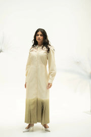 MEADOW PLEATED SHIRT DRESS