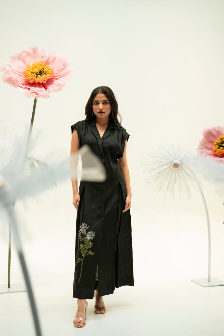 KYOMI LINEN DRESS