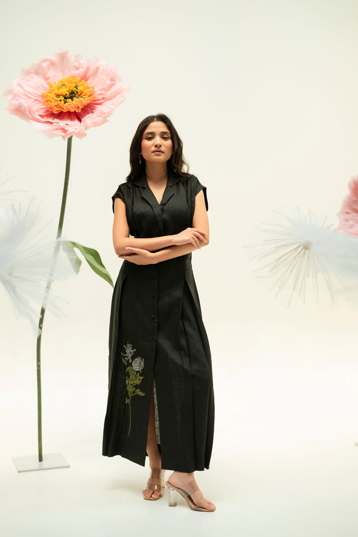 KYOMI LINEN DRESS