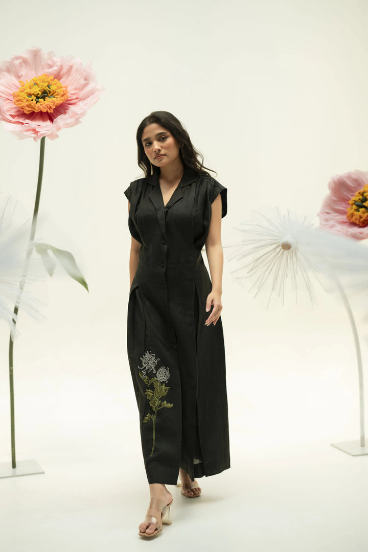 KYOMI LINEN DRESS