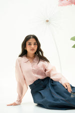 Load image into Gallery viewer, ESTHER ORGANZA EMBELLISHED SHIRT
