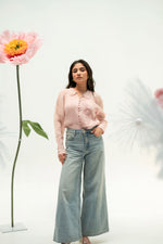 Load image into Gallery viewer, ESTHER ORGANZA EMBELLISHED SHIRT

