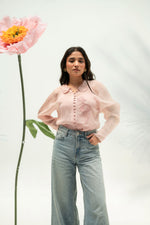 Load image into Gallery viewer, ESTHER ORGANZA EMBELLISHED SHIRT
