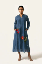 Load image into Gallery viewer, FERN EMBROIDERED DRESS
