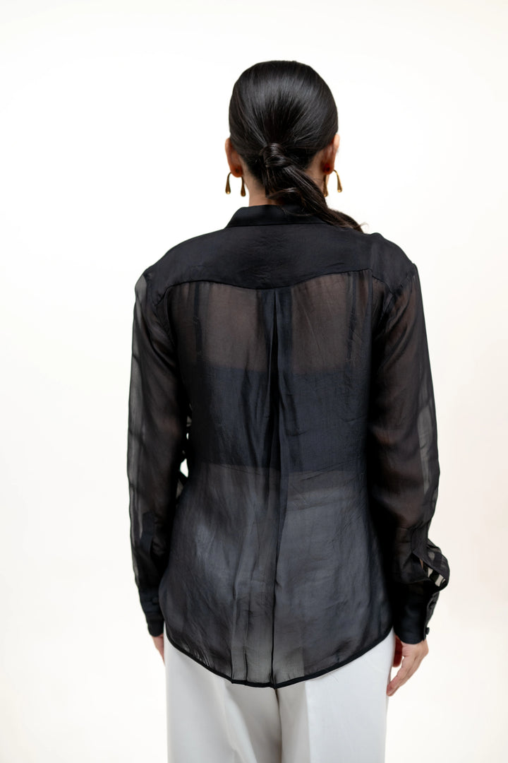 NOIR ORGANZA SHIRT