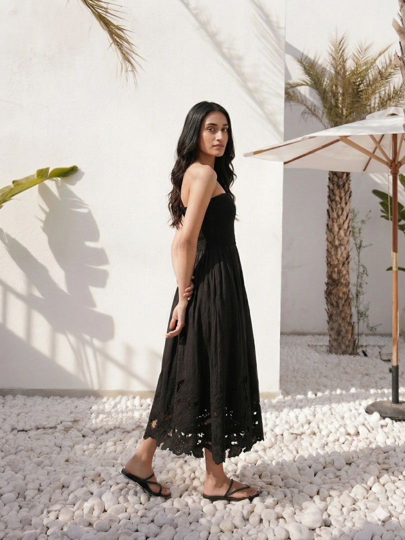Lina Handcrafted Linen Dress Bloome