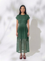 Load image into Gallery viewer, MYRA HANCRAFTED SHEER DRESS
