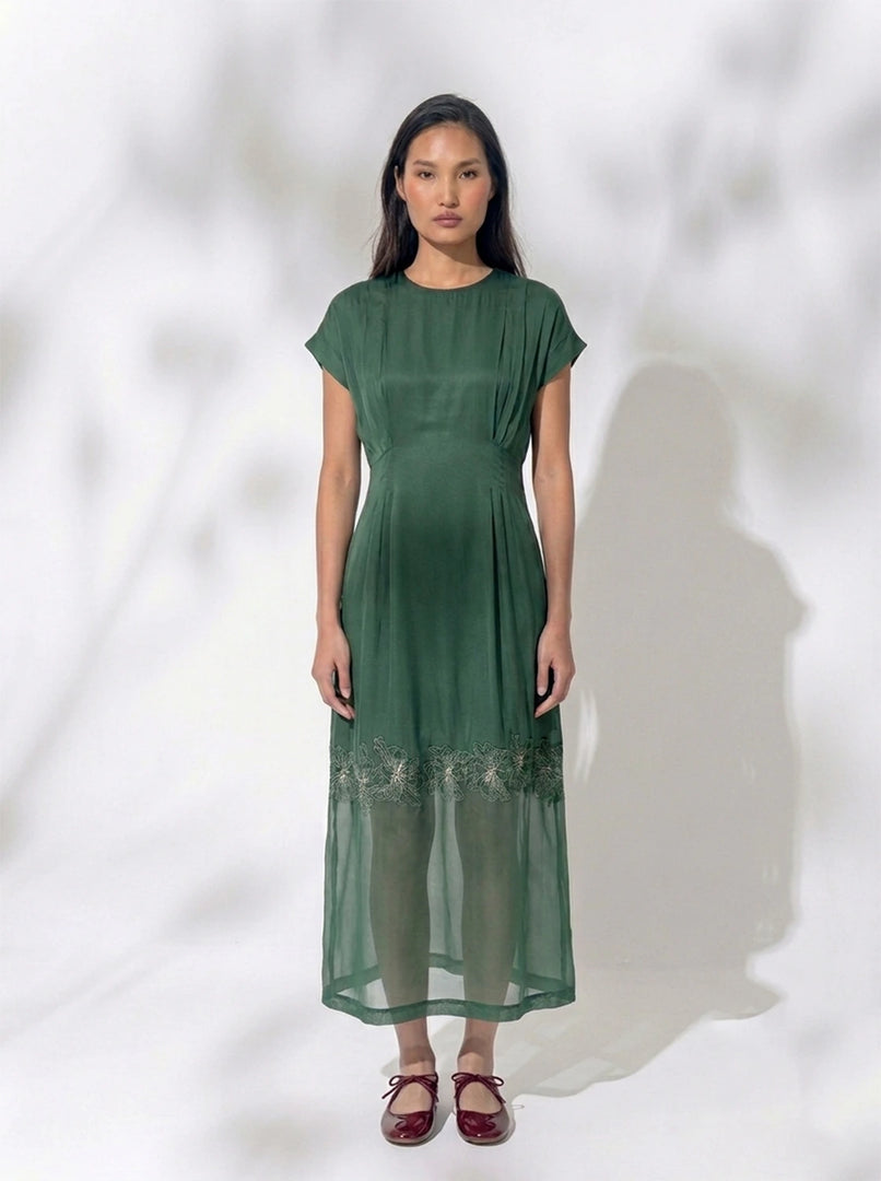 MYRA HANCRAFTED SHEER DRESS
