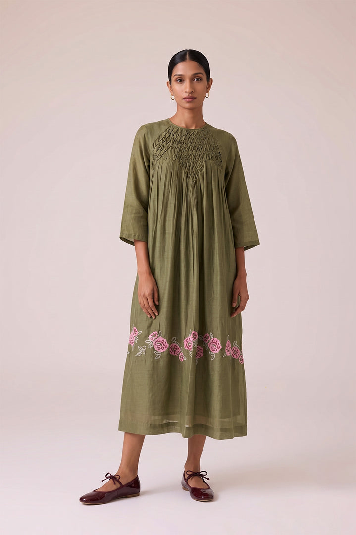MIREA SMOCKED DRESS