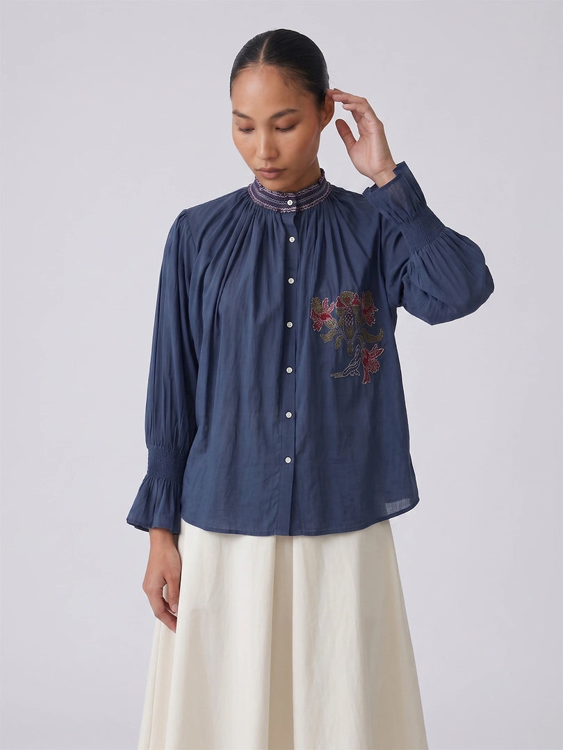 RIA SMOCKED TOP