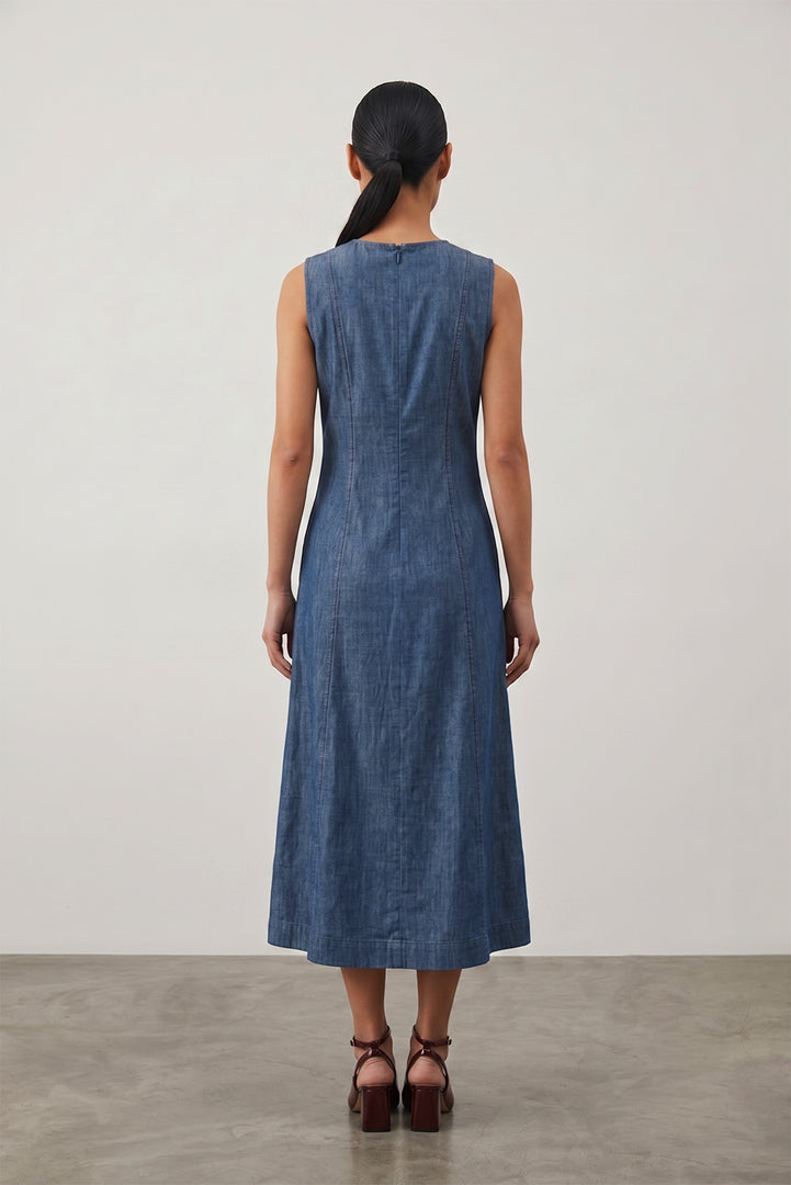 SORA PANEL MIDI DRESS