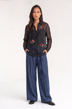 Load image into Gallery viewer, ZAYA HAND-EMBROIDERED SHIRT