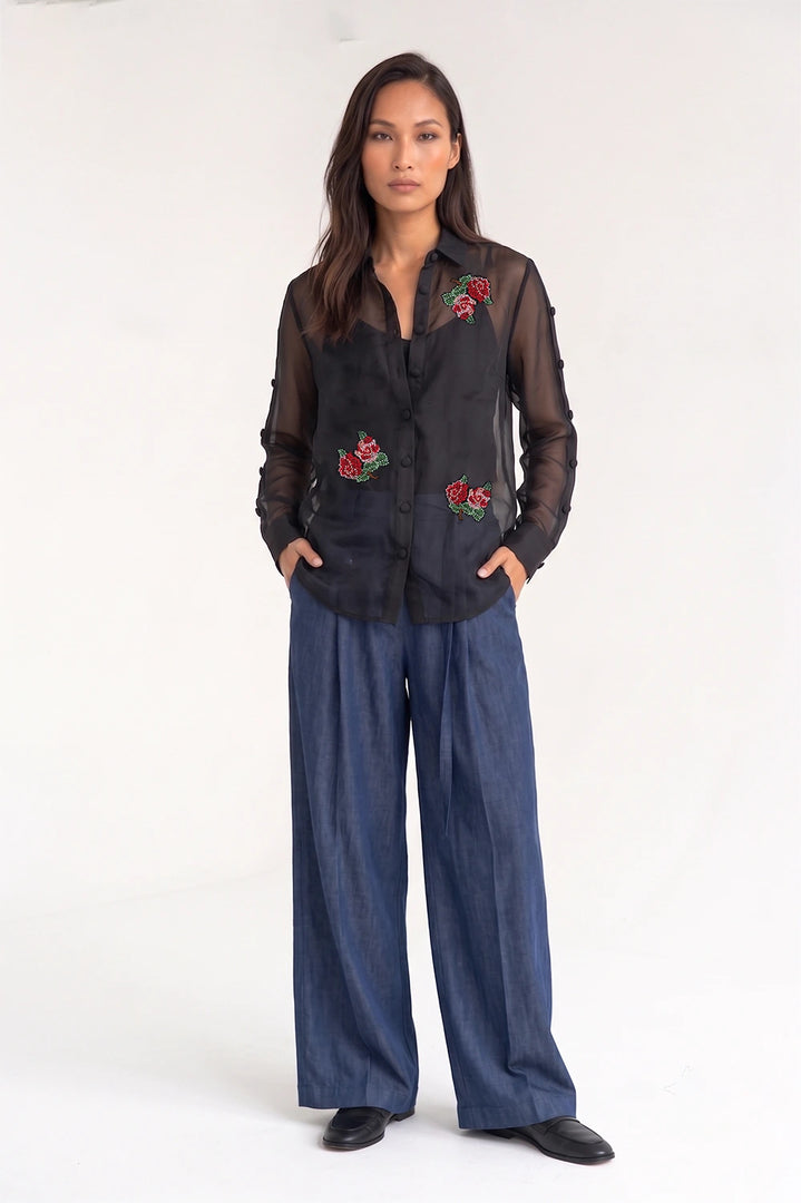 ZAYA HAND-EMBROIDERED SHIRT