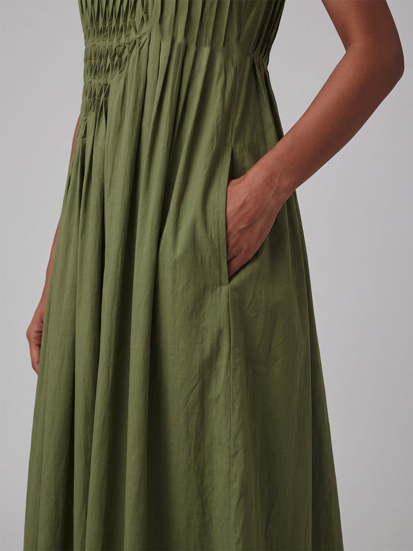 IRA SMOCKED DRESS