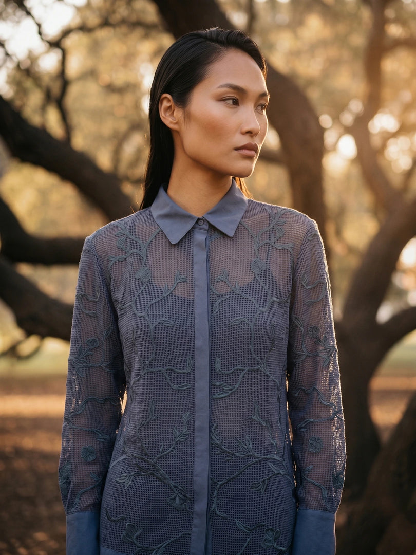 CLAIR CROCHET HANDCRAFTED SHIRT