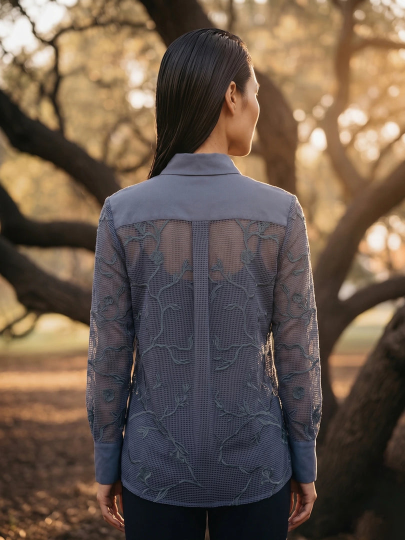 CLAIR CROCHET HANDCRAFTED SHIRT