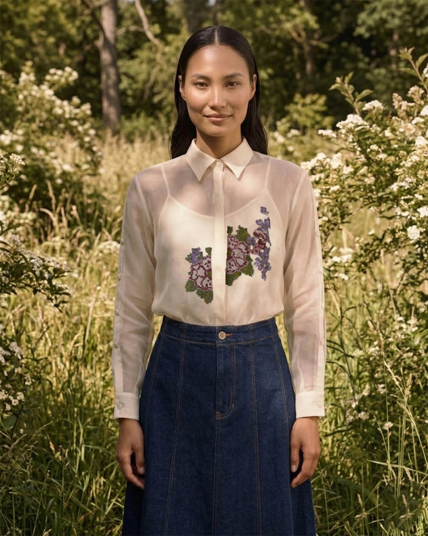 SONNET SHEER ORGANZA SHIRT
