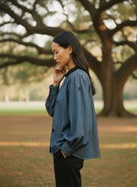 Load image into Gallery viewer, CORA HANDCRAFTED DENIM SHIRT
