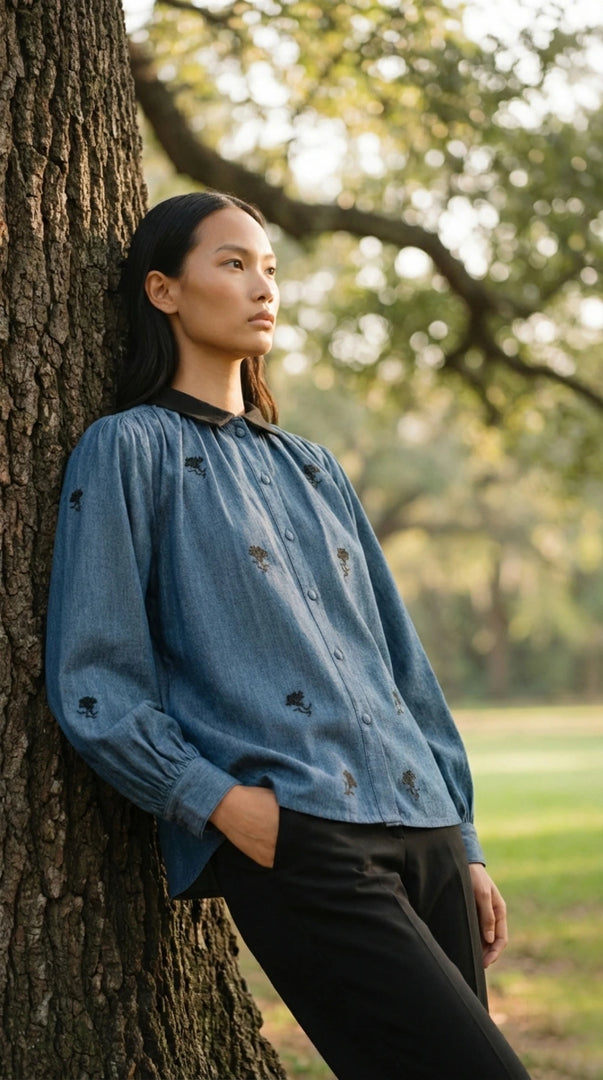 CORA HANDCRAFTED DENIM SHIRT