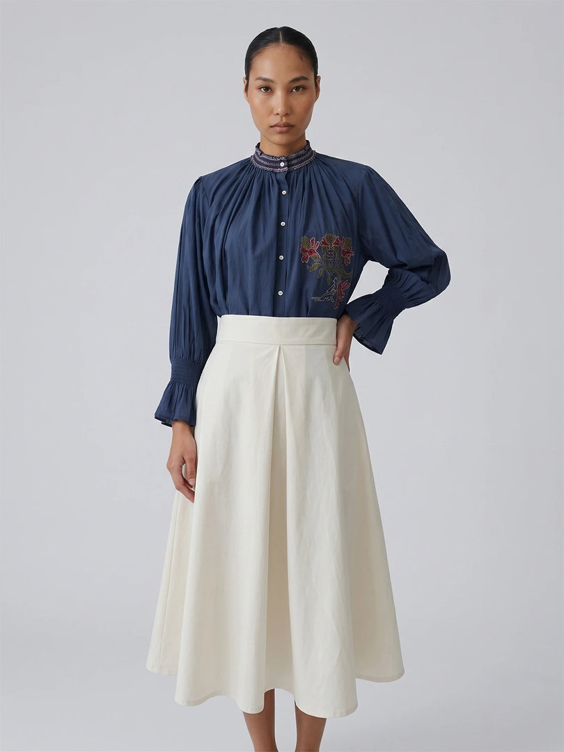 RIA SMOCKED TOP