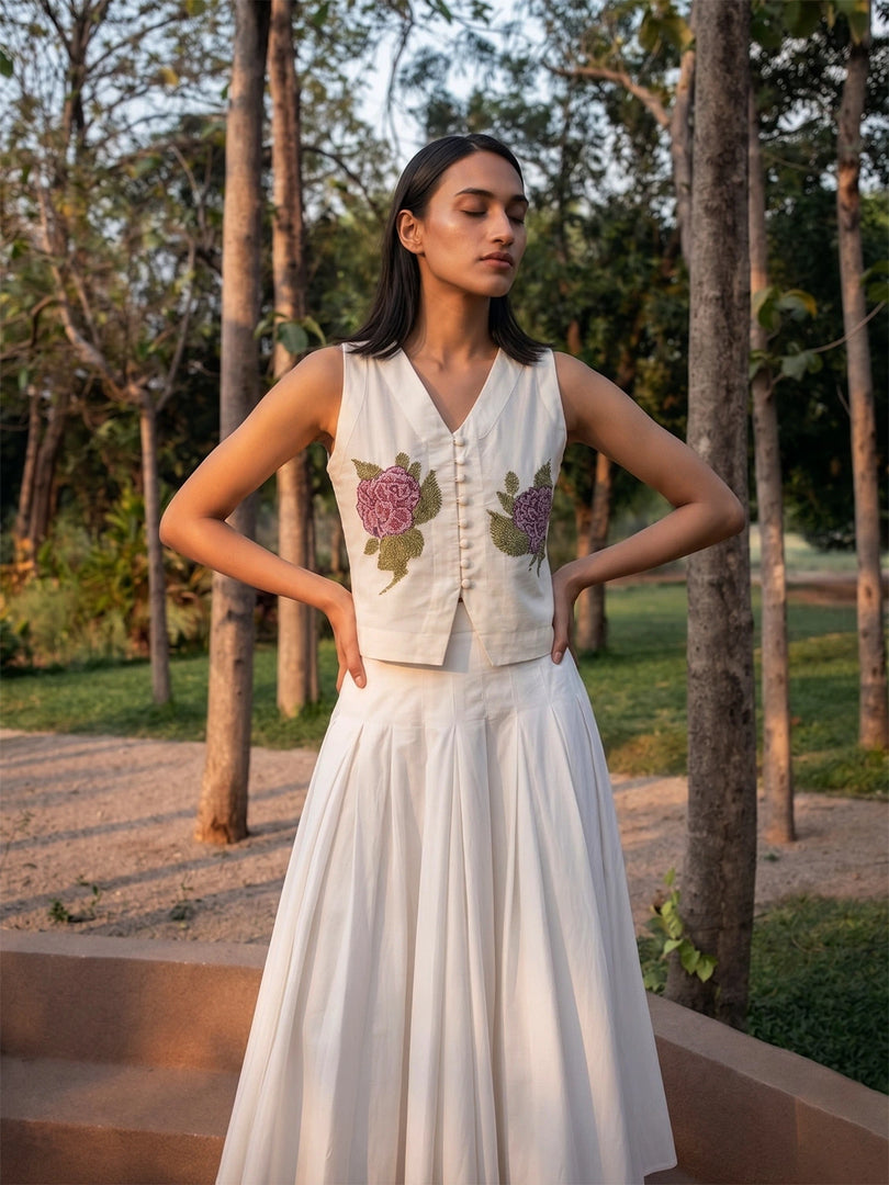 SUKI HAND-EMBROIDERED VEST