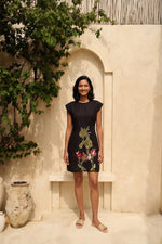 Load image into Gallery viewer, WILLOW LINEN HANDCRAFTED  DRESS Bloome