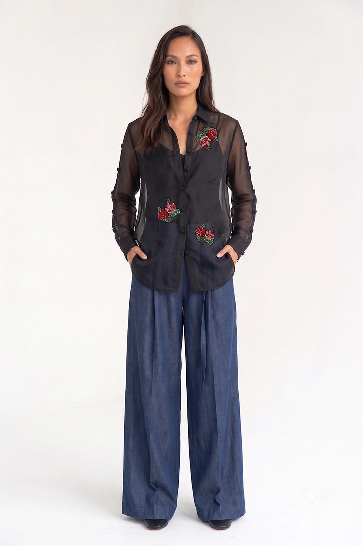 ZAYA HAND-EMBROIDERED SHIRT