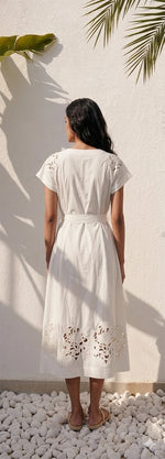 Load image into Gallery viewer, ZORA OPENWORK DRESS